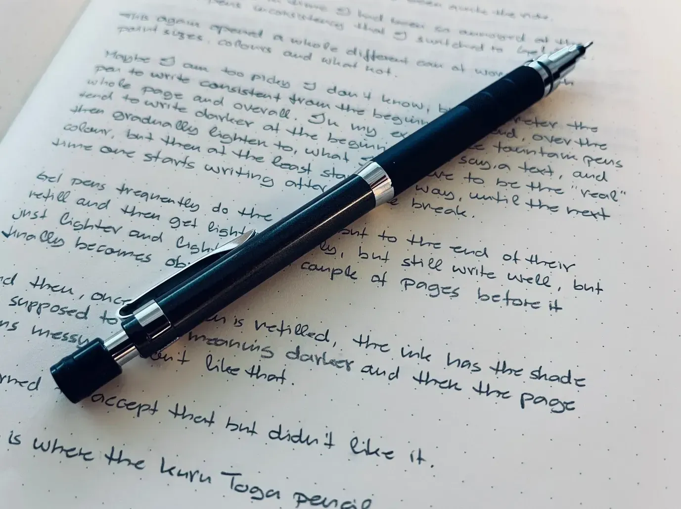 My new favourite pen: The Uni Kuru Toga 0.5